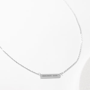 Engraved Bar Pendant: